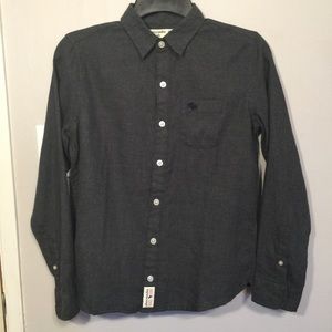 NWT Ambercrombie kids long sleeve button up 13/14